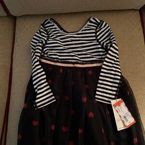 Cat & Jack Black and White Striped Kids Costume